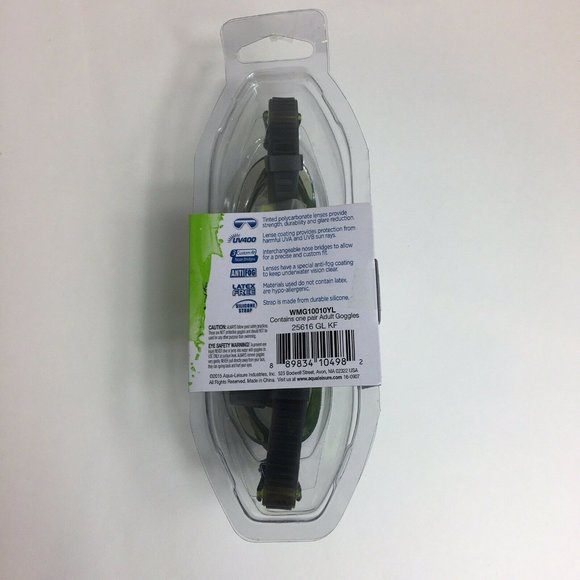 Dolfino Striker Silicone Swim Goggles Adult Ages 12+ UV400 Protection Latex Free - Picture 5 of 12